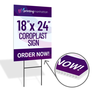 Coroplast Sign 18'' X 24'' Printing